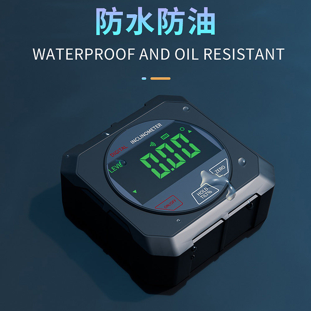 High-precision touch magnetic electronic digital display inclinometer slope level meter protractor angle ruler inclination box