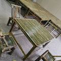 Bamboo chair, bamboo table, bamboo stool, back chair, handmade for homekids small bamboo stool, woven jiangxi rural old-fashioned bamboo chair and stool