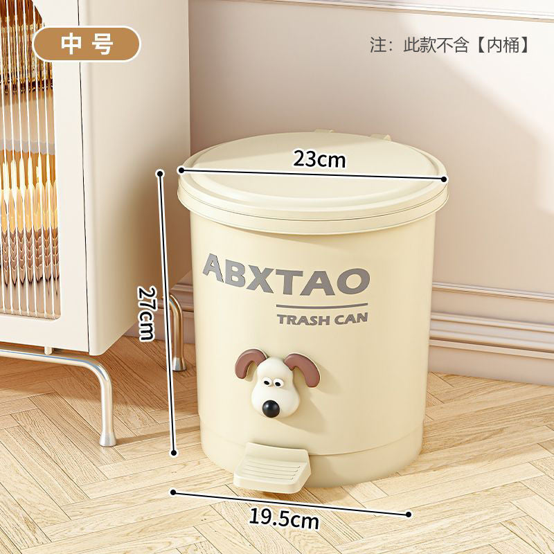 Trash can with lid, living room, home, toilet, kitchen, bathroom, large capacity, good-looking toilet storage bucket