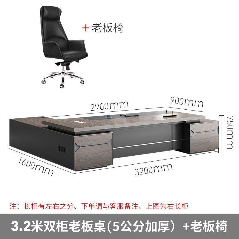 Saint li guangdong single person minimalist modern executive desk and chair set - ceo, manager, director, and supervisor office furniture