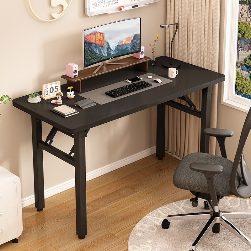 Assembly-free folding table - perfect for rentals, dining, rectangular training, and computer use. no assembly required, collapsible design