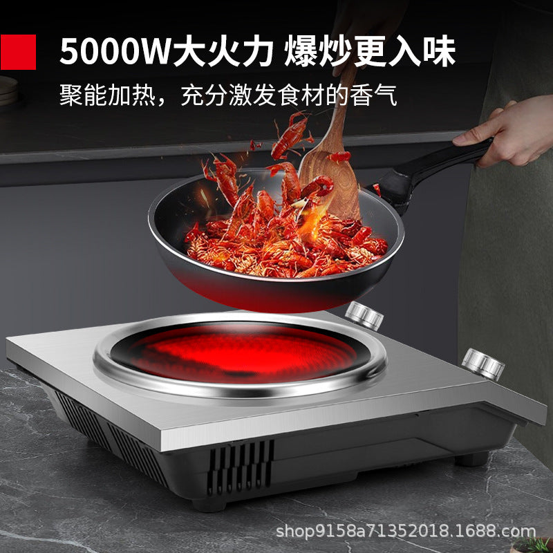 Multifunctional hot pot, fierce stir-fry, concave electric ceramic stove, commercial high-power induction cooker, electric frying stove, for home cross-border
