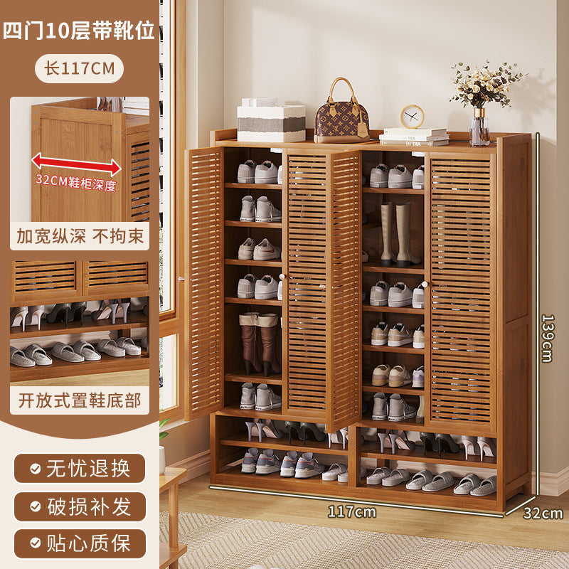 Simple shoe rack at home, large-capacity shoe cabinet at the door, cabinet for storing shoes, dustproof 40 pairs of shoes, new door cabinet