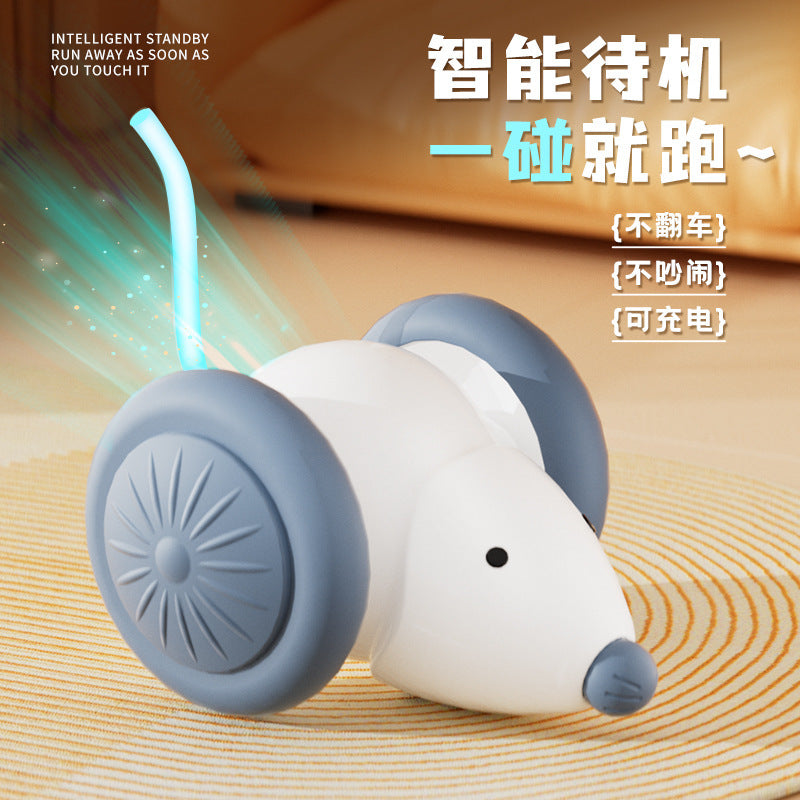 Funny cat intelligent touch mouse technology artificial electric mouse toy cat catching mouse lazy interactive pet toy