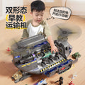 Inertial transport aircraft helicopter can store sound and light artificial military model track ejection kids toys for boys