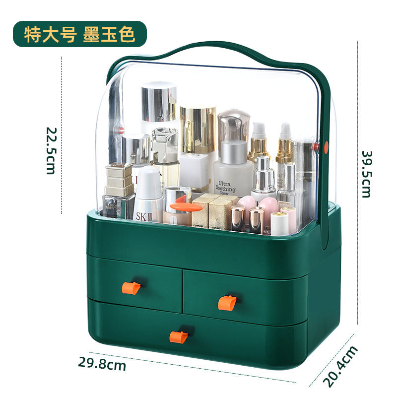 Cosmetics storage box, desktop dresser, drawer type, large-capacity dust-proof skin care products, lipstick, multi-layer finishing and storage