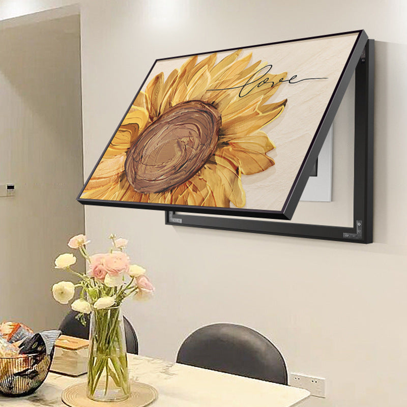 Nordic sunflower restaurant meter box decorative painting living room occlusion box power supply mural switch main switch box hanging painting
