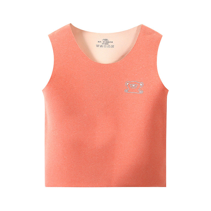 fall/winter new collection: pure cotton kids' warm vest - fleece-lined, extra thick, infant/toddler waistcoat, baby cardigan vest