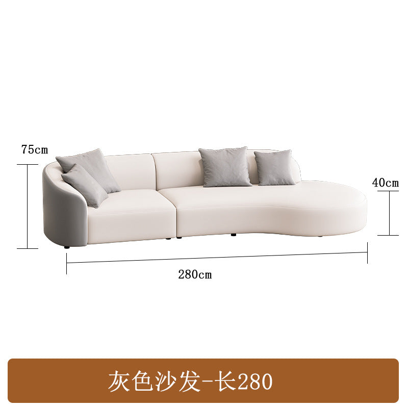 Curved sofa hotel lobby hall vip club rest area reception reception arc sales office negotiation sofa