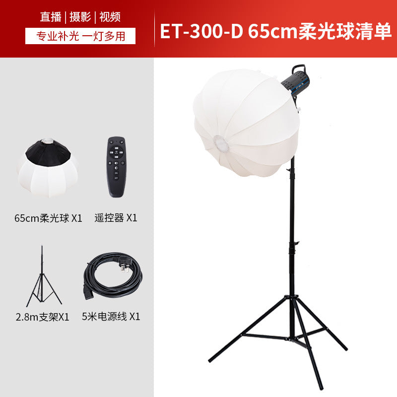 Cross-border 300W filling light photography professional live broadcast light live broadcast special light studio photo lighting light deep throwing top light