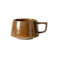 Vintage japanese-style stoneware office afternoon tea milk coffee mug - unique ceramic mug, teacup, wide-belly water cup
