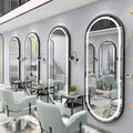 Hairdressing mirror, hair salon special, hair salon mirror, popular led single-sided luminous wall-mounted smart mirror