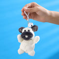 【half price clearance】bubble-blowing dog plush toy with keychain bell - backpack puppy squeeze toy