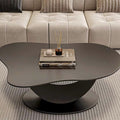 Modern minimalist rock slab coffee table - perfect for small spaces, living rooms, and home use. new irregular cloud-shaped design