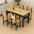 For home dining table and chairs table and chairs snack bar modern small apartment fast food casual restaurant dining table rectangular combination simple
