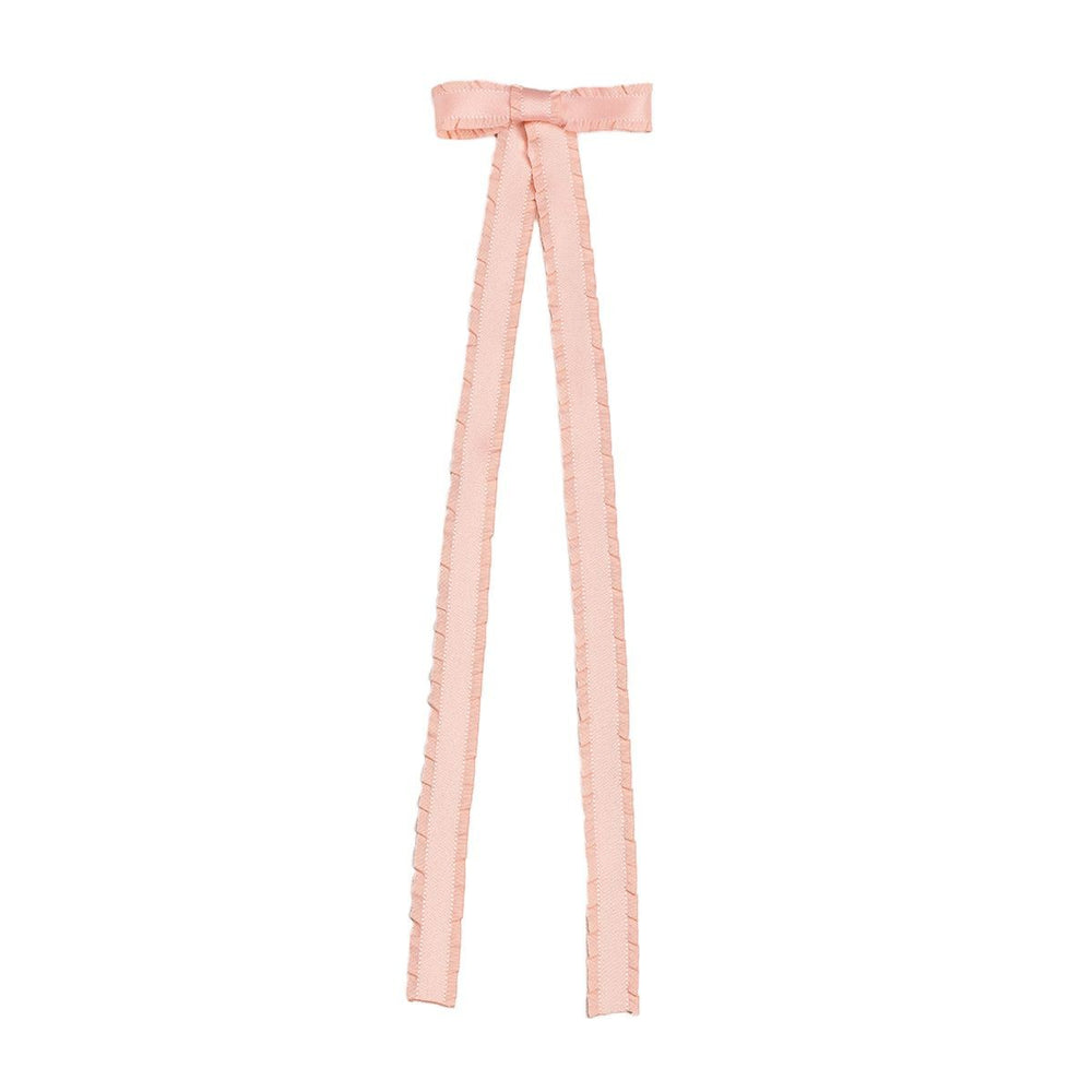 Wholesale bow headbands: european and american cross-border girl's hair accessories - sweet, minimalist, high-end ruffle long flowing headband