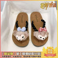 Little fairy cartoon cute shirley rose flip flops women's summer outwear 2025new arrivalsummerthick sole flip flops