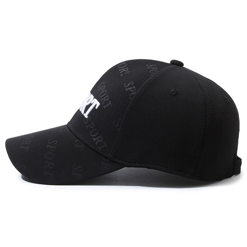 Baseball Cap Letter Embroidery Cap Men's and Women's Fashion Casual Versatile Hat Outdoor Sports Shade Sun Protection Hat