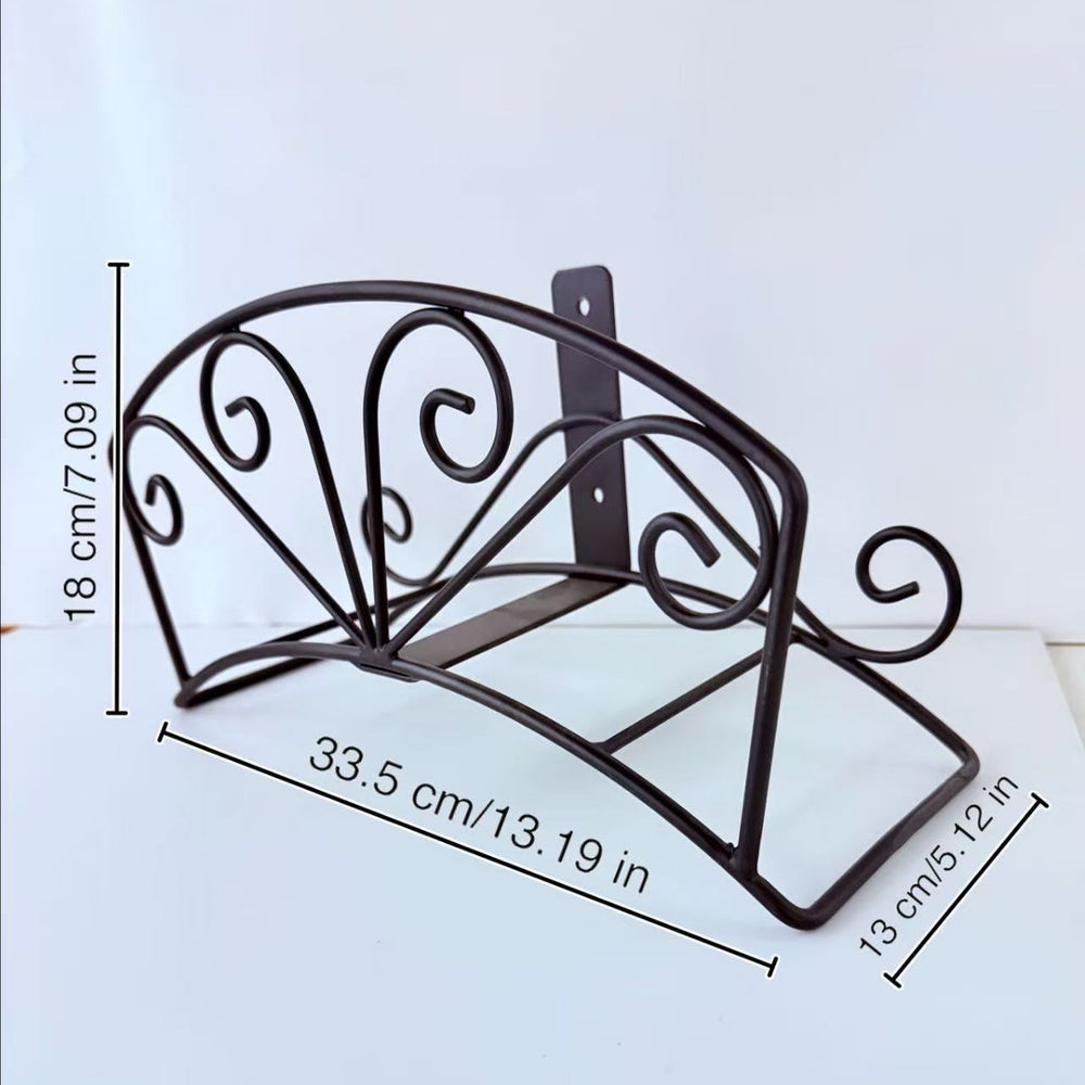 Wrought iron garden retro factory direct sales water pipe rack wall hanging gardening rack storage european style wall decoration