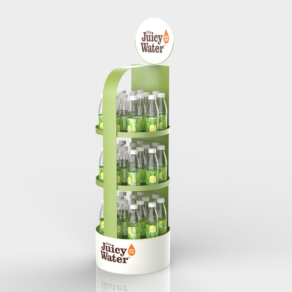 Supermarket soda drink display rack Floor-to-ceiling metal soda display rack Supermarket convenience store multi-layer beverage display rack