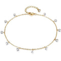 new arrival women's anklet fashionfashion diamond tassel chain anklet jewelry in stock wholesale
