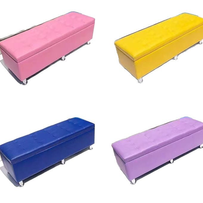 Shoe changing stool for home door storage storage stool fitting room rectangular bed end sofa bench can sit small stool