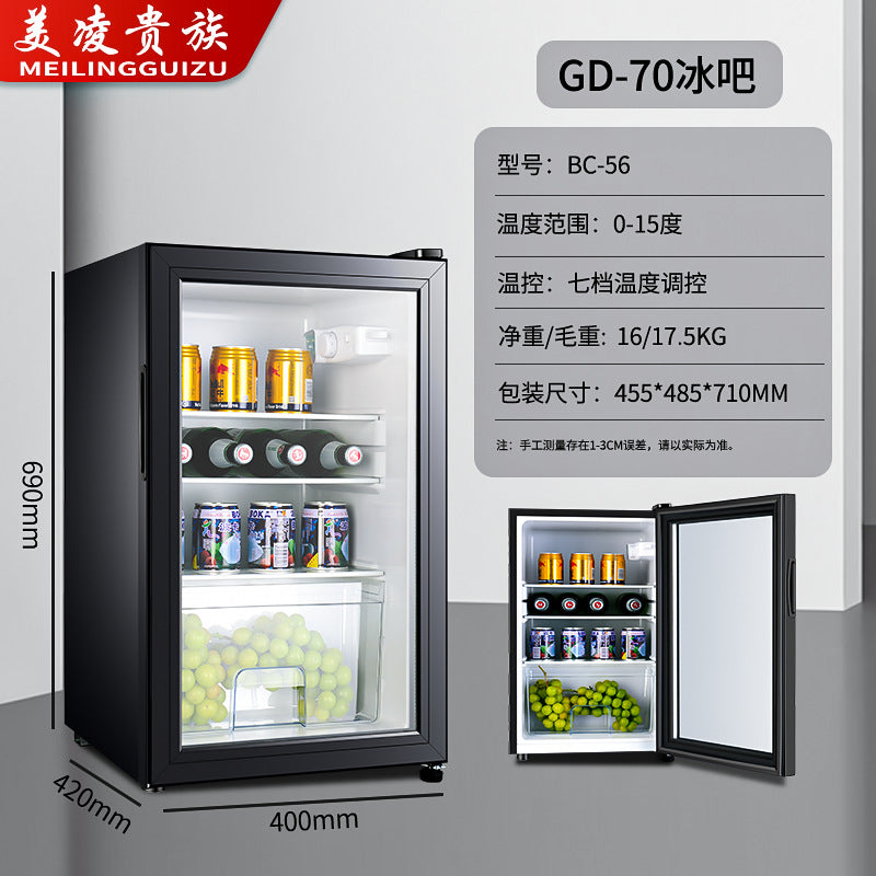 foreign trade single-door refrigerator, small household refrigerator, mini breast milk freezer, hotel small refrigerator, energy saving