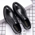 Men's leather dress shoes - spring business casual, british style, soft leather, comfortable sole, groom's wedding suit shoes