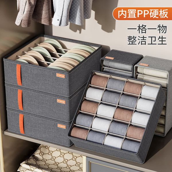 Underwear storage box Multifunctional socks Underwear household grid storage Dormitory wardrobe drawer type sorting box