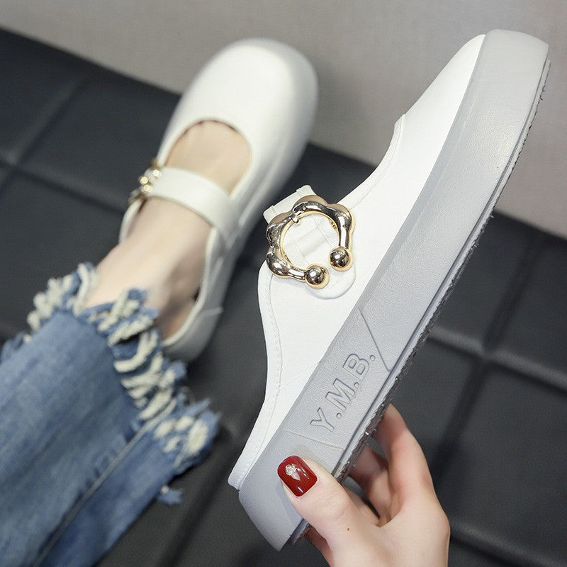 Women's slippers for outdoor wear 2025: fairy style, trendy and versatile, cloud-like comfort, thick sole, perfect for beach and seaside, flat sandals