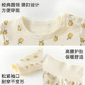 Cotton baby underwear set - high-waisted, belly-supporting, spring/autumn style - pajamas, loungewear, base layer, long johns