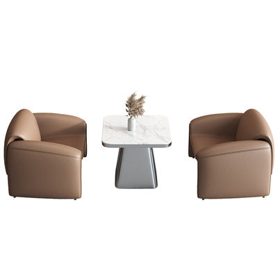 Commercial negotiation table sofa beauty salon rest area office reception single sofa table and chair combination