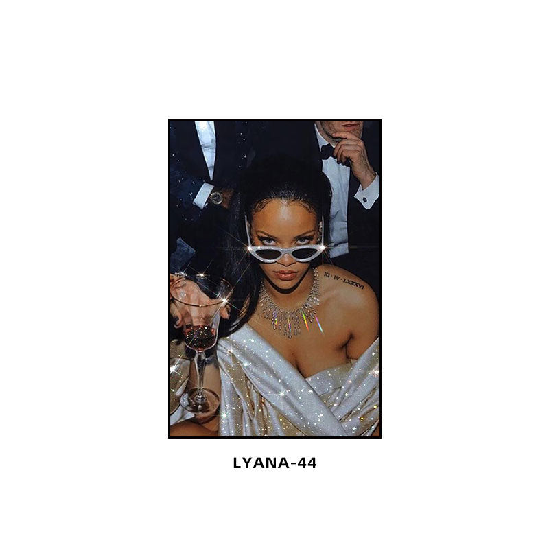 Advanced beauty salon decorative painting modern medical beauty plastic surgery front desk entrance corridor wall painting light luxury flash diamond hanging painting