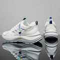 Men's shoes 2026 spring trendy brand versatile casual sports ultralight running shock absorption height increasing student white sneakers dad shoes