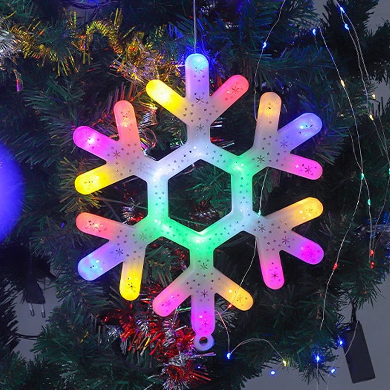 LED Christmas decoration, snowflake deer Christmas tree, old man lights flashing modeling lights, waterproof engineering lighting