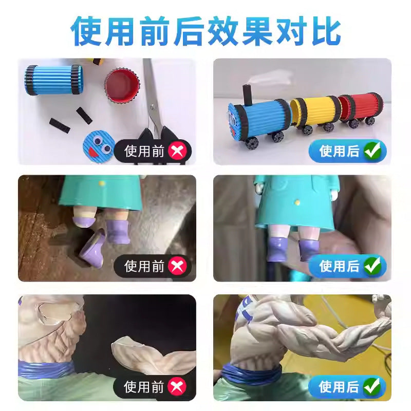 Factory direct sales, soft, transparent waterproof handmade glue, environmentally friendly, non-white and non-hard DIY model glue