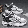 Popular men's shoes 2025 spring high-top basketball sneakers men's youth trendy brand running dad shoes to increase height