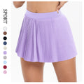 Cloud-feel breathable slimming hip-hugging sports skort - outdoor running, fitness, tennis, pleated skirt, anti-exposure yoga skort