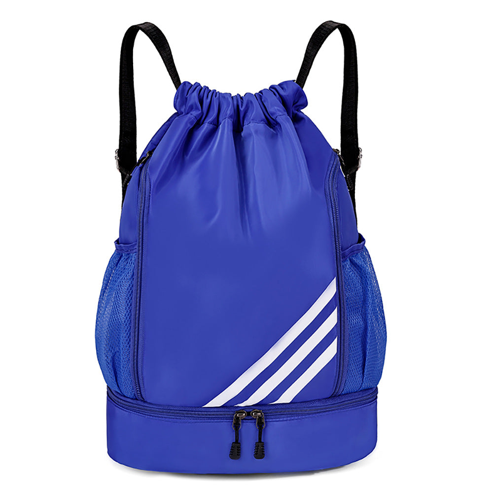 Simple waterproof drawstring bundle bag backpack lightweight basketball football folding travel outdoor fitness sports backpack