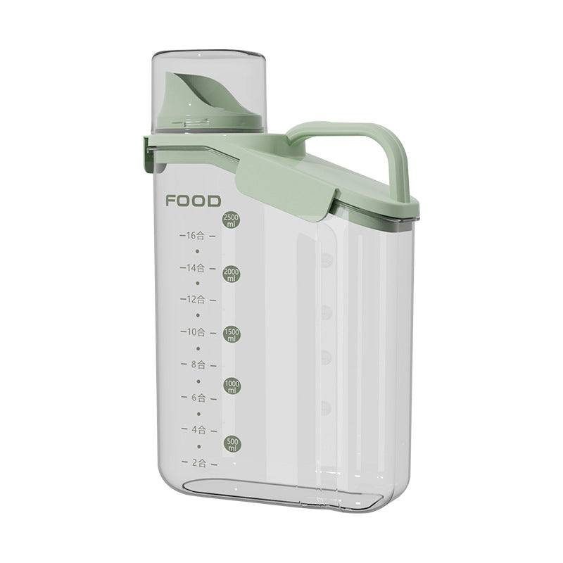 Sealed tank, grain tank, kitchen storage box, transparent pet cat food, rice bucket, snacks, tea, storage tank, moisture-proof