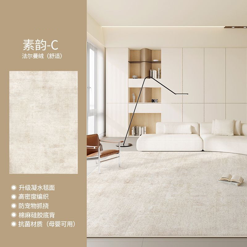 Distributed carpet living room  new bedroom no-wash and wipeable high-end light luxury cream style sofa home floor mat