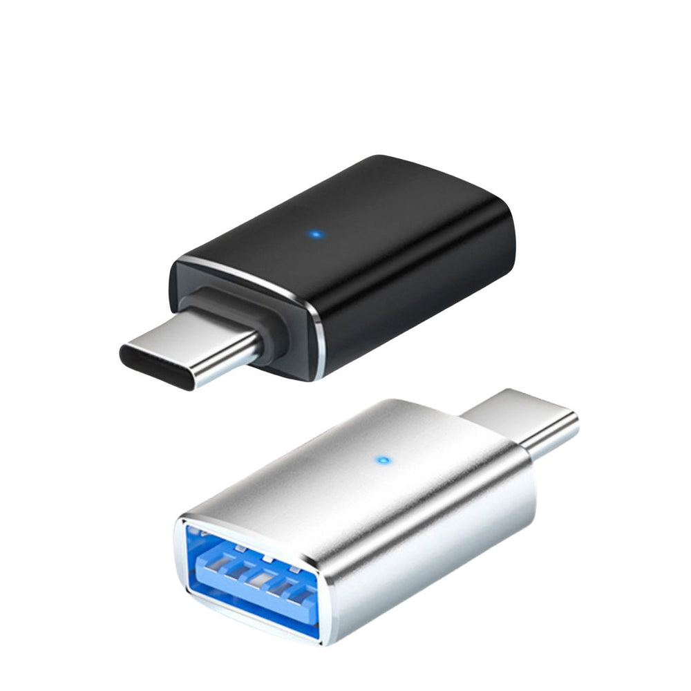 Type-c male to usb 3.0 female otg adapter - pc, phone, usb drive, car charger, illuminated converter