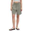 Summercasualstraight-legshorts women's pure colorhigh waistslimming lookhalf length pantsloose wide leg suit pantsd26025