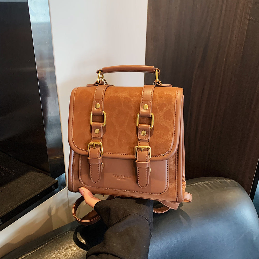New arrivalpreppy style women's backpack british retrocasual shoulder satchel small bag student class work clothing bag