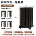 Six-in-one solid wood stool for home stackable bench pulley combination easy to store stacking stool restaurant stacking spare