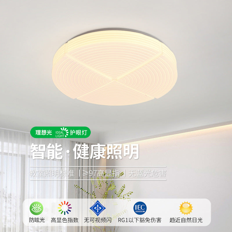 [Strict selection] Bedroom ceiling light full spectrum led modern simple cream wind children's room study eye protection lamp
