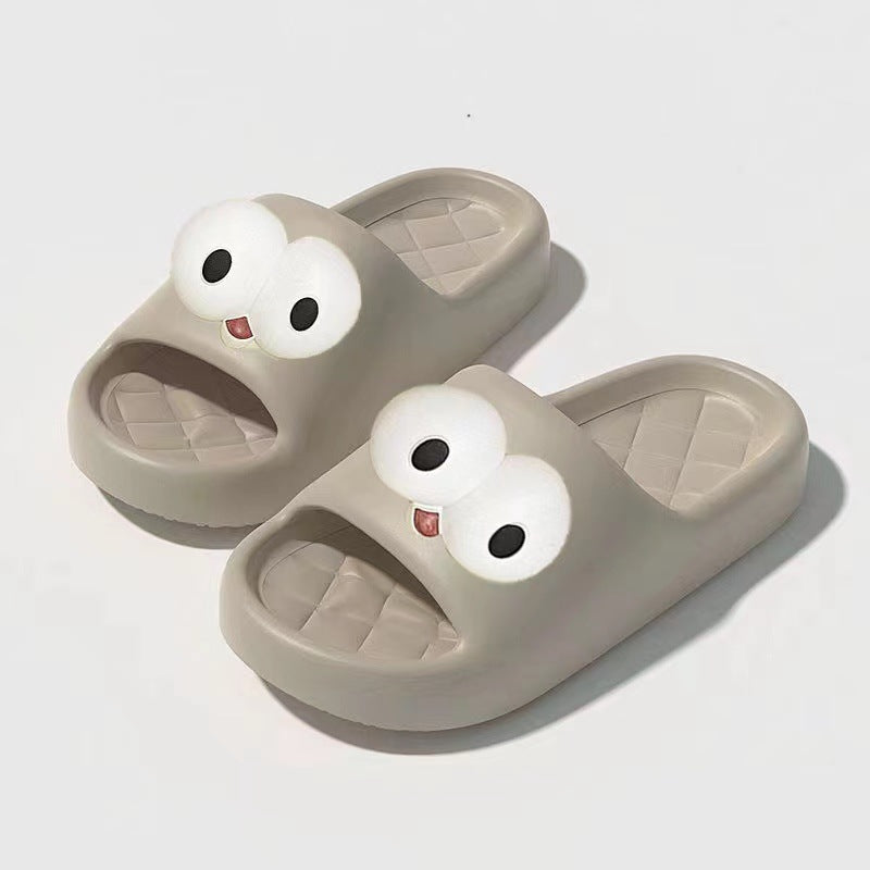 Eva big eye slippers - summer women's cute & stylish new design - non-slip indoor/outdoor beach flip-flops
