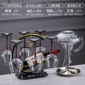 Decanter + rack + wine glass 460ml + red wine rack