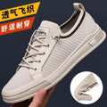 Summernew arrivalmen mesh breathable fly woven shoes stylish hand-sewn shoes casual sneakers k-styletrendyflats