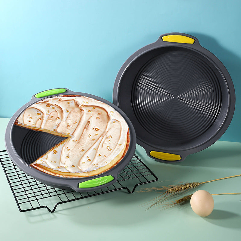 Factory new in stock 9.5inch silicone round cake mold baking pan for homediy non-stick